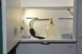 1.8w LED Cabinet Light and IR Door Sensor Kits