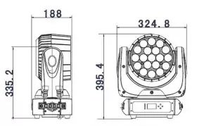 Moving Head RGBW 280 watt