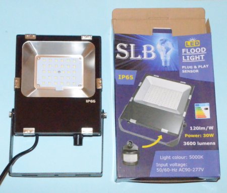 (image for) 30w Slim Flood Light -detachable PIR