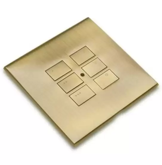 Wireless EOS plate Antique Brass- RP-EOS-60-AB