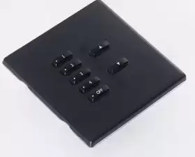 Heritage WiredCover plate Matt Black- WLH-070-MB