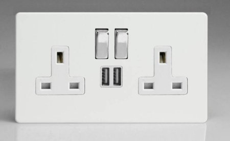 (image for) Varilight 2G USB + Switched Socket XDS5U2SWS